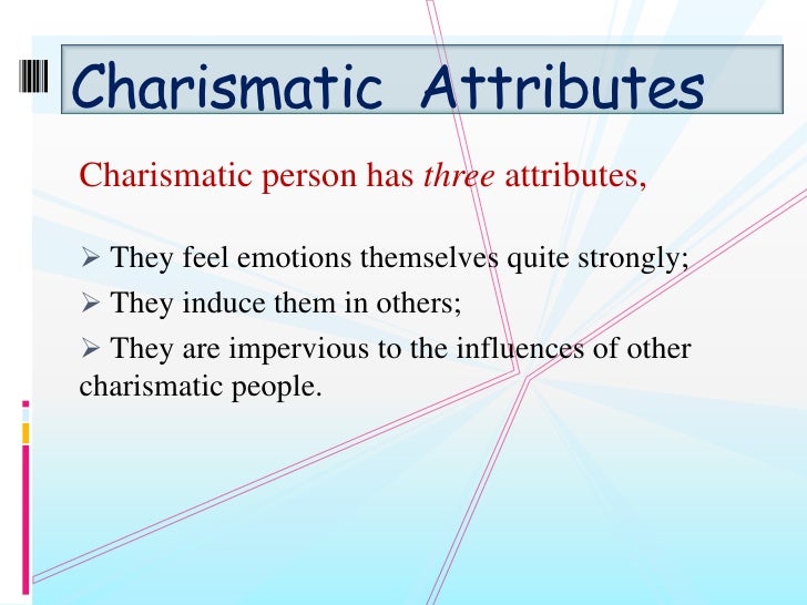 What does charismatic mean?